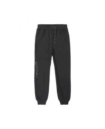 Boys Black Logo Print Jogger