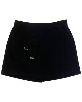 Girls Black Sleek Design Skirt
