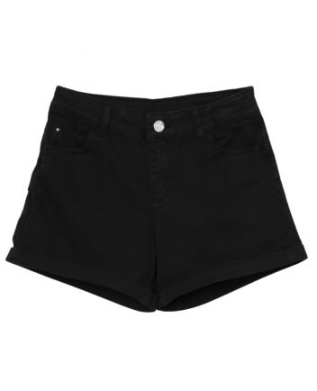 Girls Denim Black Shorts
