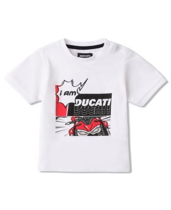 Boys White Graphic-Print T-shirt