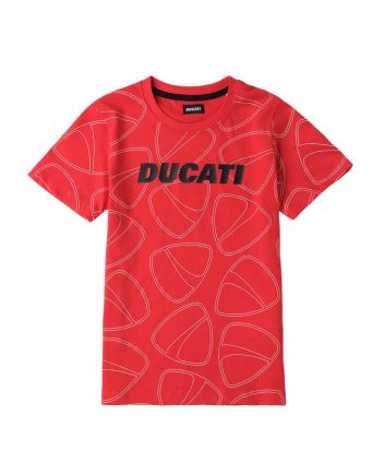 Boys Red Logo Print T-shirt