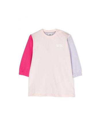 Girls Multi-Color Logo-Print Dress