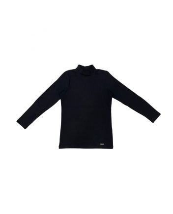 High Neck Black T-shirt For Girls