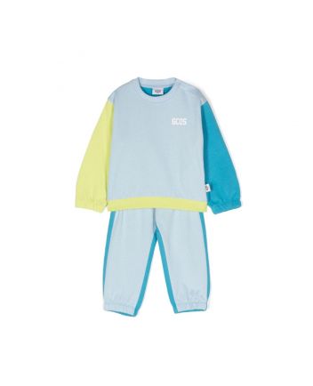 Kids Blue Logo Print Tracksuits
