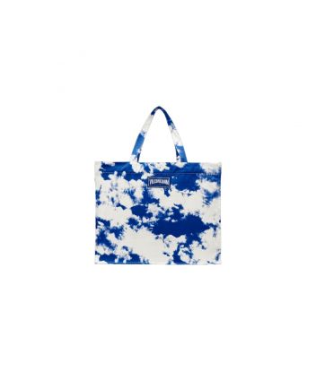 Girls Blue Tie & Dye Print Hand Bag
