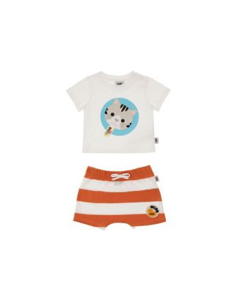 GCDS White & Orange Co-ord set