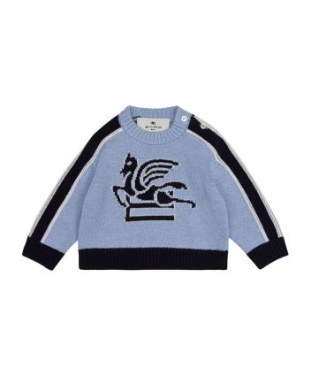 Baby Unisex Blue Pegaso Sweater