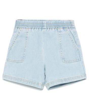 Baby Boys Denim Blue Pegaso-Motif Shorts