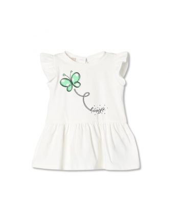 Baby Girls White Cotton Dress