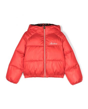 Girls Red Puffer Jacket