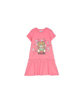 Girls Pink Logo Dress