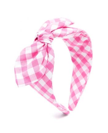 Girls Pink Headband With Bow
