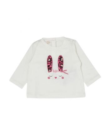 Girls White Long-Sleeve T-shirt