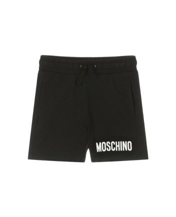 Boys Black Cotton Jersey Shorts