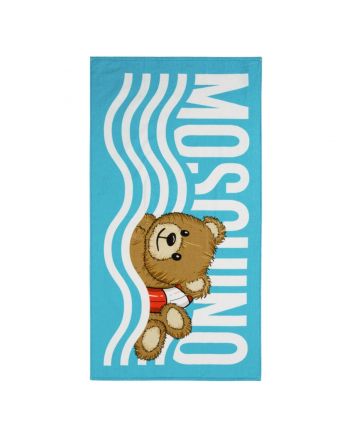 Unisex Blue Cotton Beach Towel (140cm)