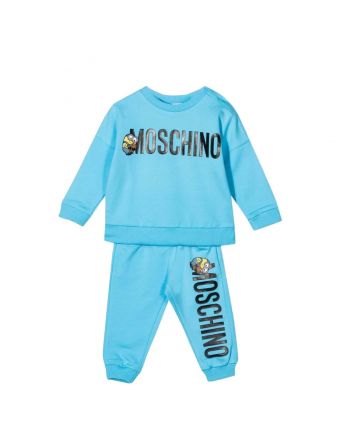 Minion Logo Print Stretch Cotton Tracksuit