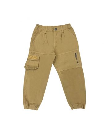 Boys Beige Cargo Trouser