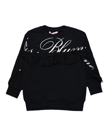 Girls White Logo Print Sweatshirt