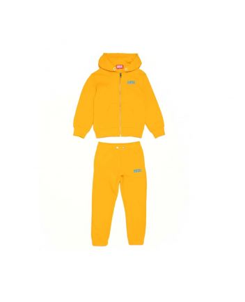 Yellow Logo Print Tracksuit