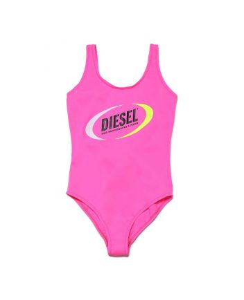 Pink One-Piece Diesel Swimsuit For Girls