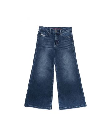 Diesel Washed Wide Leg Jeans