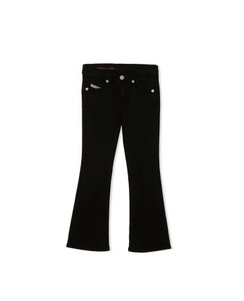 Diesel Logo Patch Bootcut Jeans