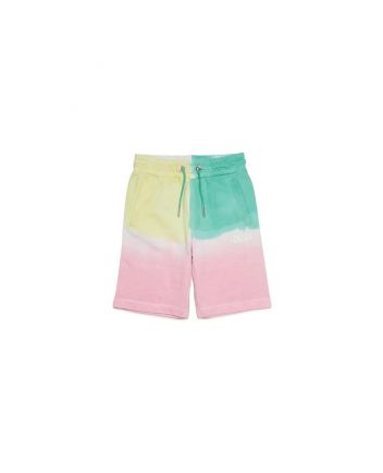 Boys Multicolor plush shorts with logo
