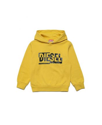 Kids Yellow Logo Pint Hoodie