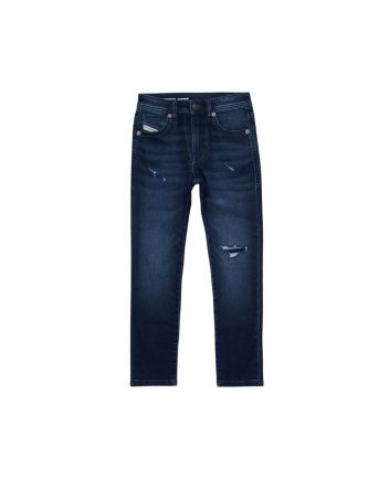 Boys Denim Blue Dark tapered Jeans