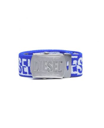Boys Blue Logo-Print Strap Belt
