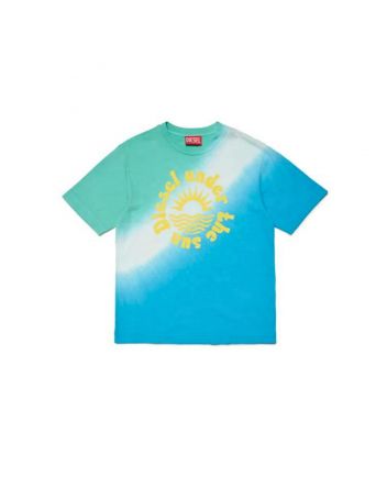 Boys Multicolor Dip Dye-Print T-shirt