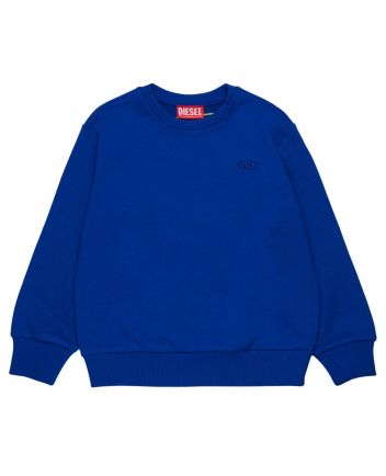 Boys Blue Logo-Embroidered Sweatshirts