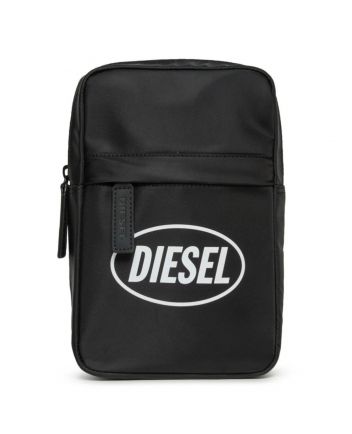 Boys Black Logo-Print Shoulder Bag