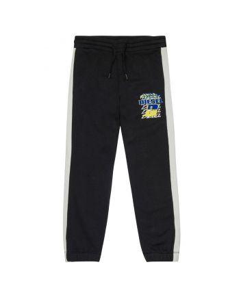 Boys Black Logo-Print Joggers