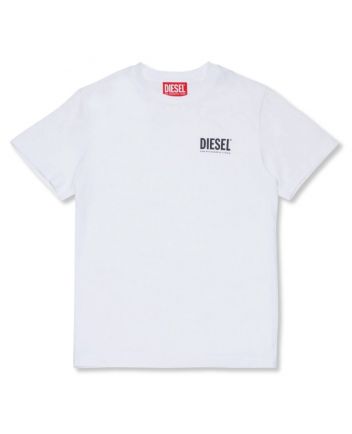 Boys White Logo-Patch T-Shirts