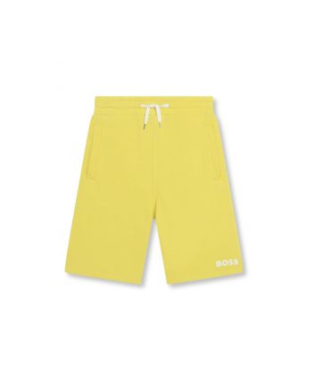 Boys Yellow Cotton Shorts