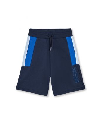 Boys Blue Drawstring Jersey Shorts