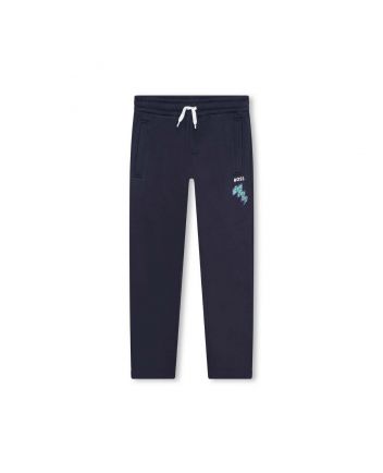 Boys Navy Blue Cotton Batman Joggers
