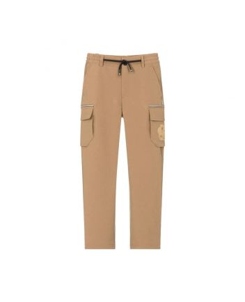 Boys Beige Double B Cargo Trousers