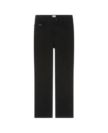 Boys Black Regular Fit Jeans