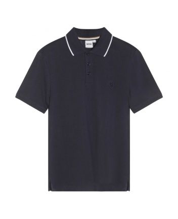 Boys Navy Blue Double B Polo T-Shirt