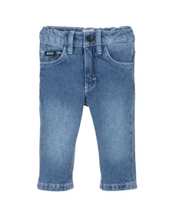Baby Boys Blue Washed Denim Jeans