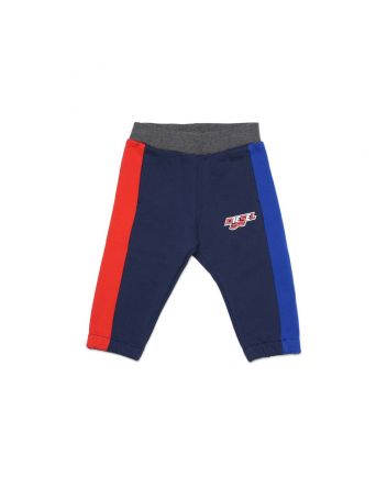 Blue Pants With Side Color Inserts