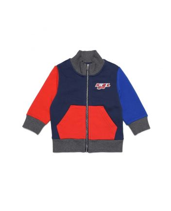 Color Block Sweatshirt With Zip