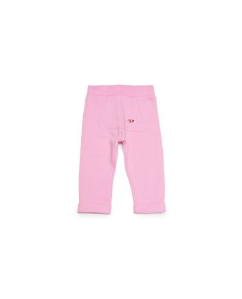 Pastel Pink Plush Pants With D Logo