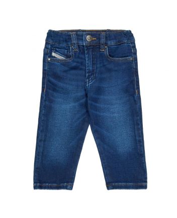 Baby Unisex Denim Blue Street Feet Jeans