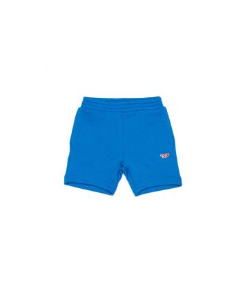 Blue Plush Shorts With D Logo