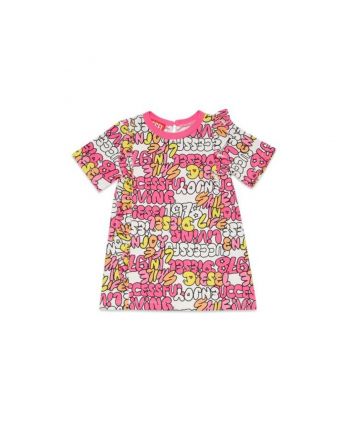 Baby Girls Logo-Print Ruffled Dress