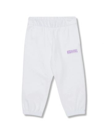 Baby Unisex White Logo-Print Jogger