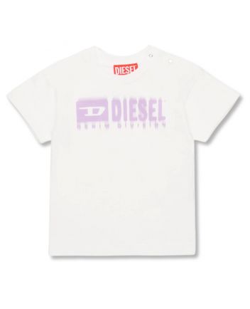 Baby Unisex White Logo-Print T-Shirt